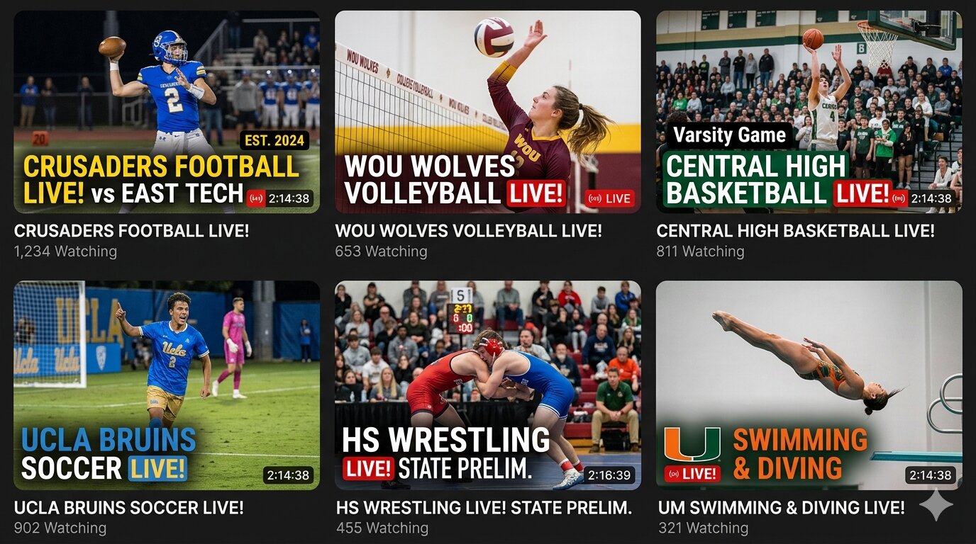 Final athlete highlight reel cover with name, number, and graduation year