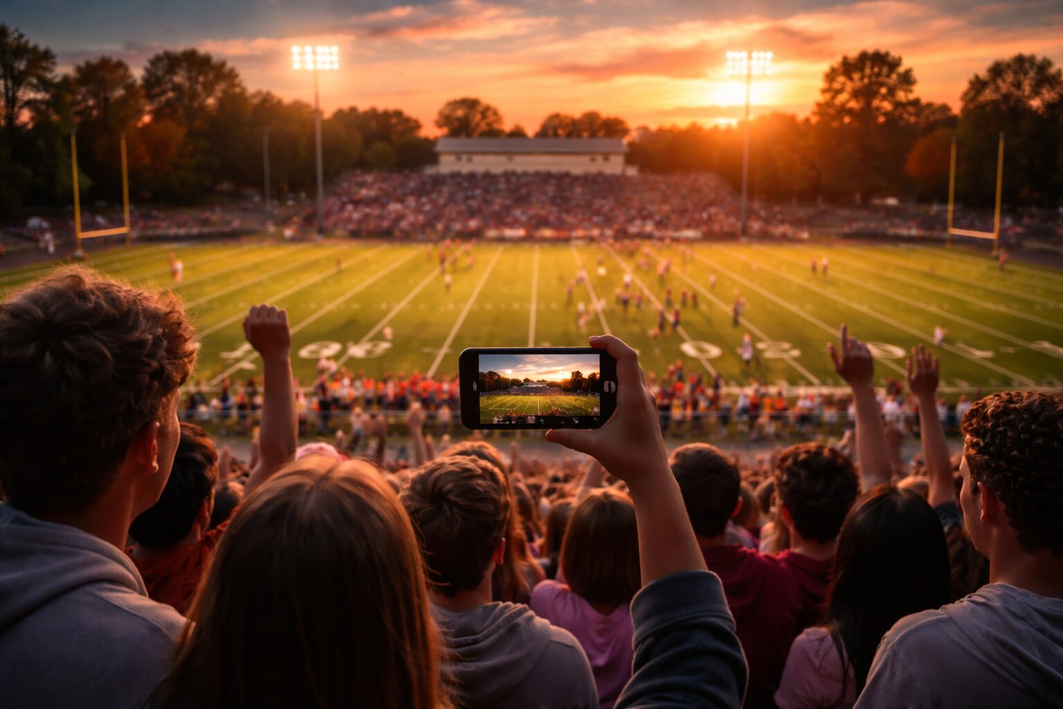 Preview of fans watching a live game on BlinkSeat